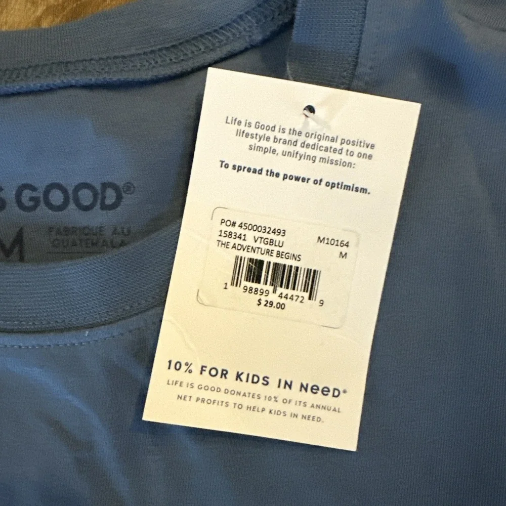 Life Is Good‎ Men's SS Tee Blue Jeep Off Road Adventure Medium NEW - Picture 4 of 9